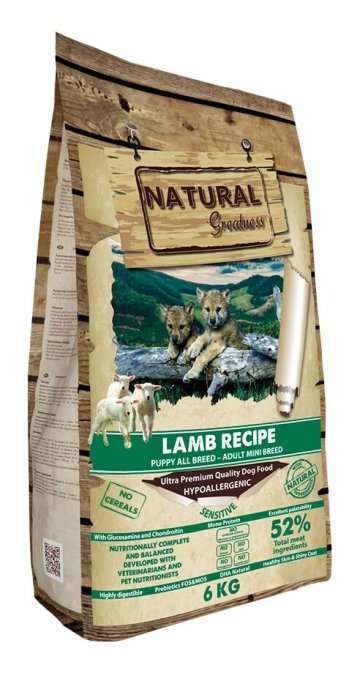Natural Greatness Lamb Recipe Sensitive Starter Puppy & Adult Mini