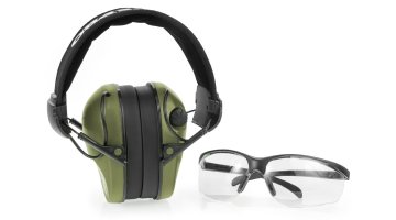 Sluchátka RealHunter Aktivní Pro Zelené + Brýle